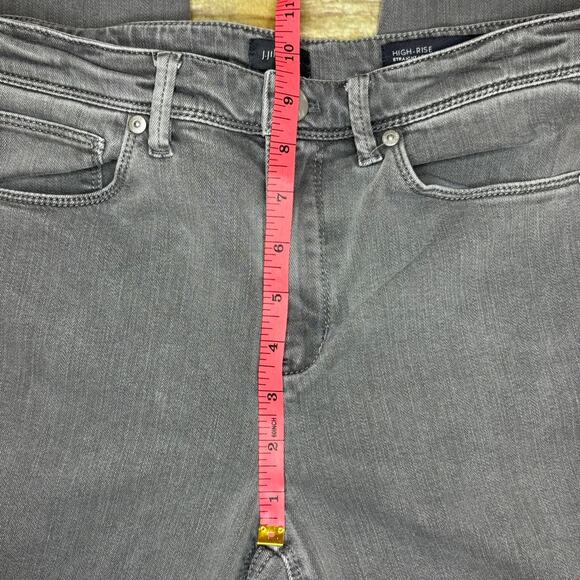 J. Jill DenimNeutral  Distressed High Rise Stretch Straight Jeans Womens Sz 4 - Picture 5 of 9